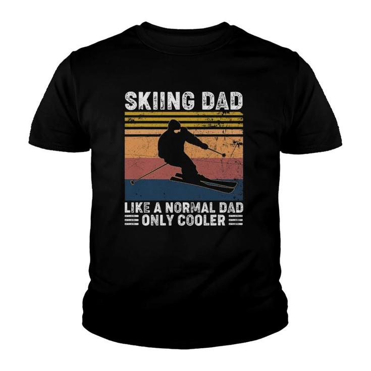 Skiing Dad Like A Normal Dad Only Cooler Vintage Youth T-shirt