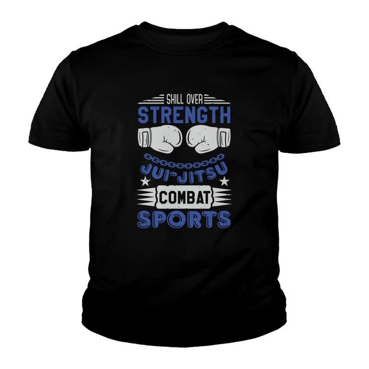 Skill Over Strength Ju Jit Su Combat Youth T-shirt