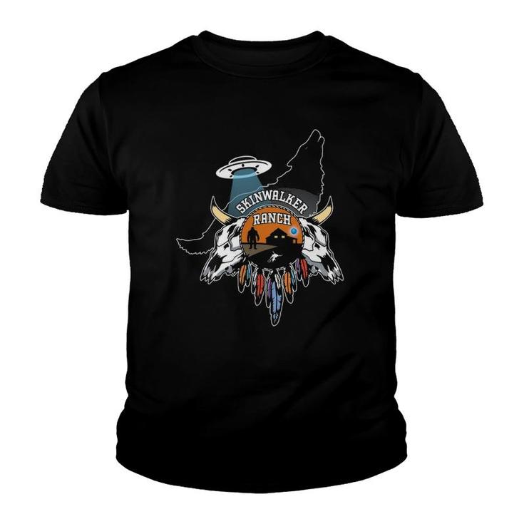 Skinwalker Ranch Site For Paranormal Ufo And Yeti Activity Youth T-shirt