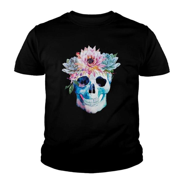 Skull Succulent Lover For Mother's Day Youth T-shirt
