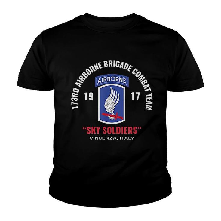 Sky Soldiers 173rd Airborne Combat Team Youth T-shirt