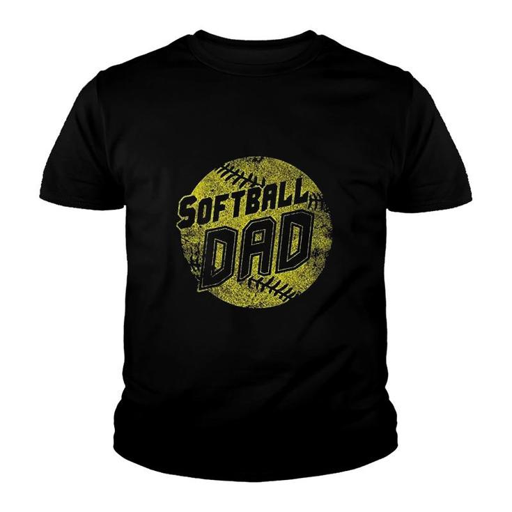 Softball Dad Fastpitch Youth T-shirt