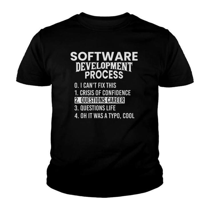 Software Development Process Python Coding & Design Youth T-shirt