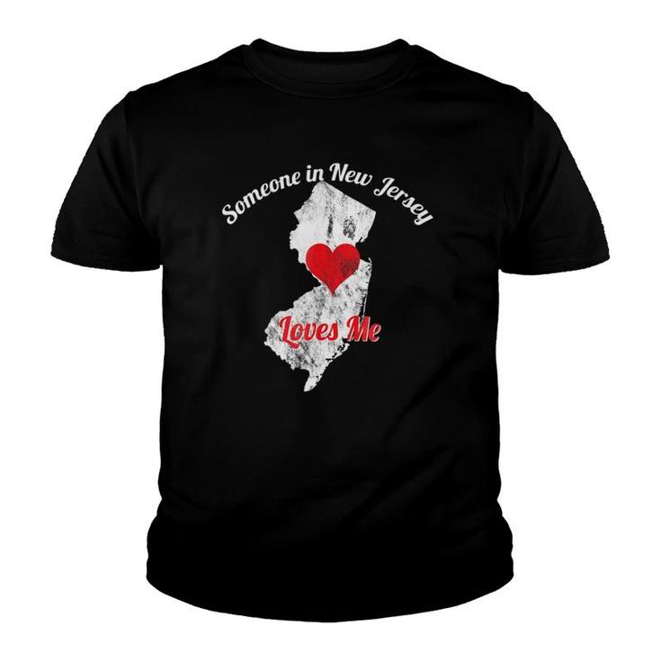 Someone In New Jersey Loves Me Jersey Lover Youth T-shirt