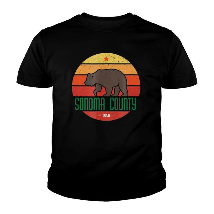 Sonoma County California Bear Youth T-shirt