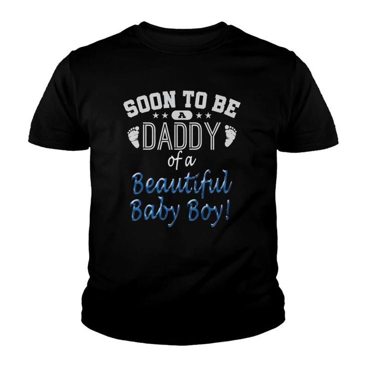 Soon To Be A Daddy Baby Boy Expecting Father Gift Youth T-shirt