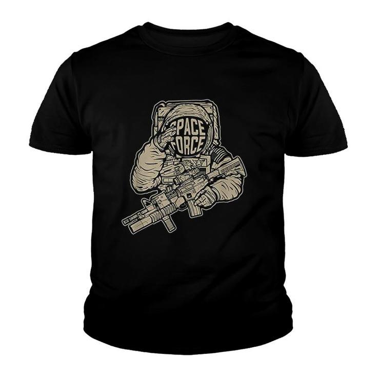 Space Force Combat Astronaut Youth T-shirt