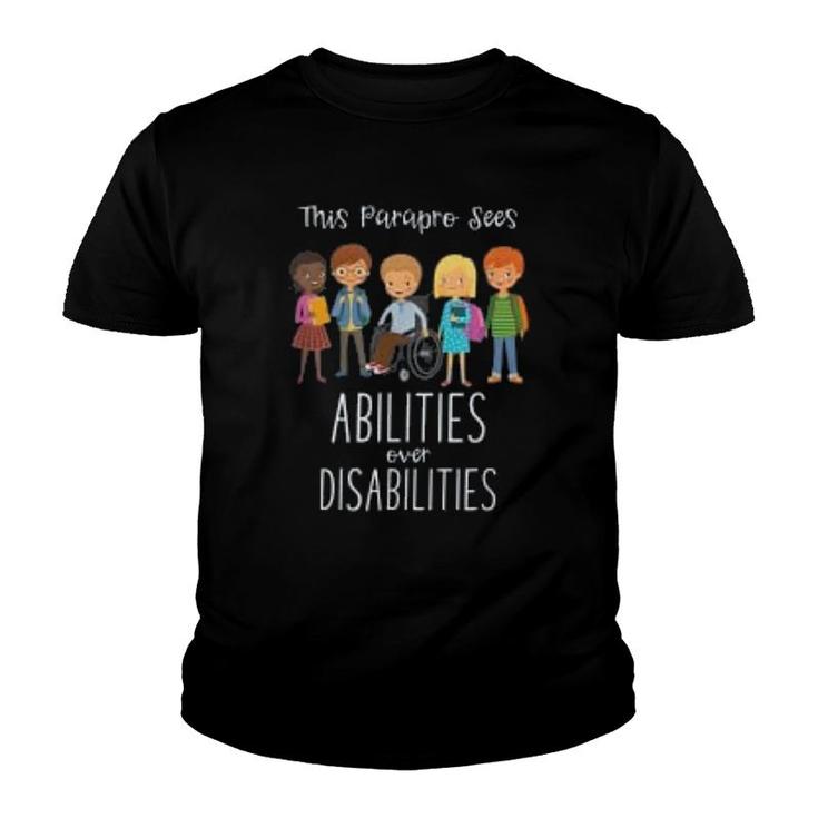 Special Education Paraprofessional  Abilities Gift Youth T-shirt