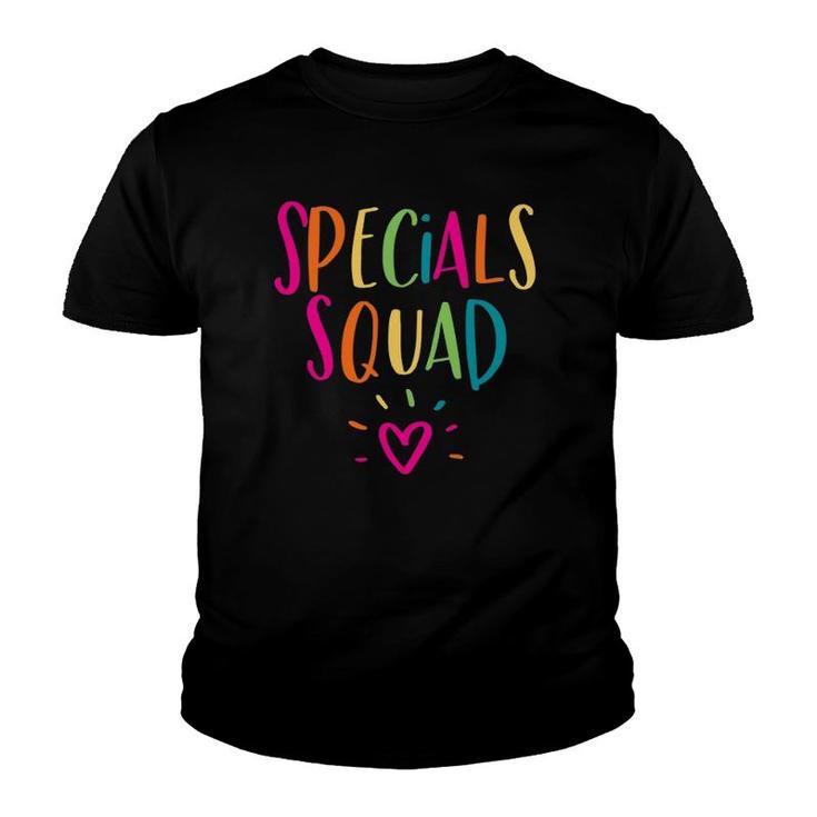 Specials Squad Art Music Pe Tech Gym Teacher Team Youth T-shirt