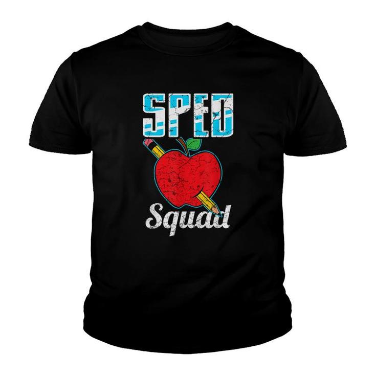 Sped Special Education Sped Squad Apple Youth T-shirt
