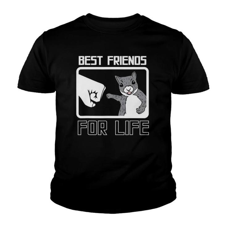 Squirrel Best Friend For Life Cute Funny Youth T-shirt