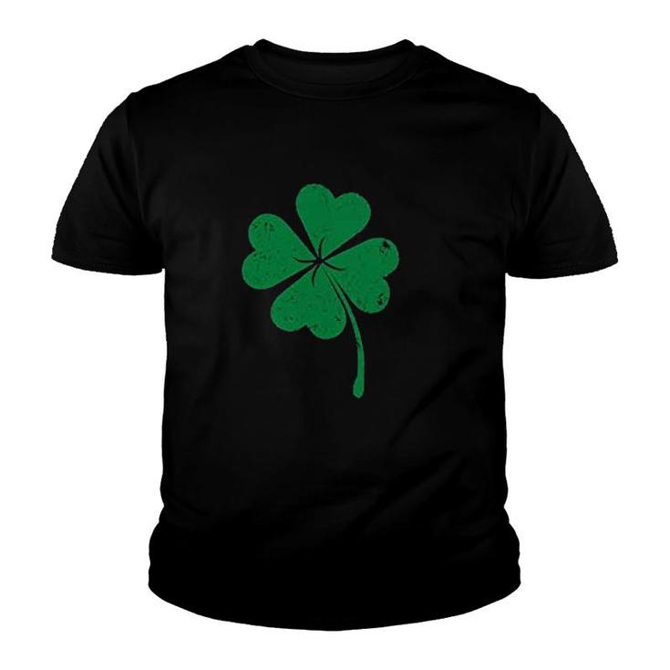 St Patricks Day Four Leaf Clover Saint Patrick Irish Youth T-shirt