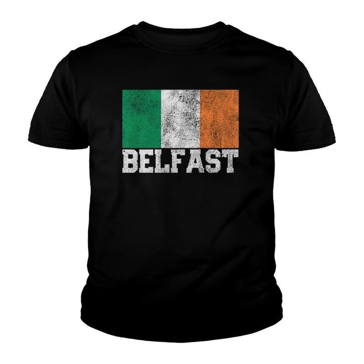 St Patrick's Day Irish Flag Belfast Ireland Saint Paddy's  Youth T-shirt