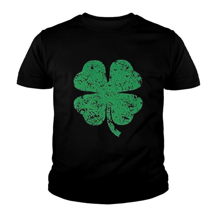 St Patricks Day Lucky Leaf Basic Youth T-shirt