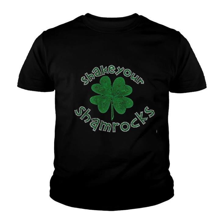 St Patricks Day Shake Your Shamrocks Youth T-shirt