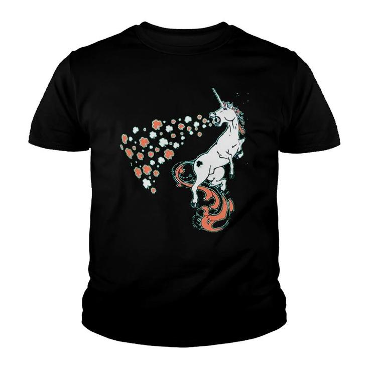 St Patricks Day Unicorn Shamrocks Youth T-shirt