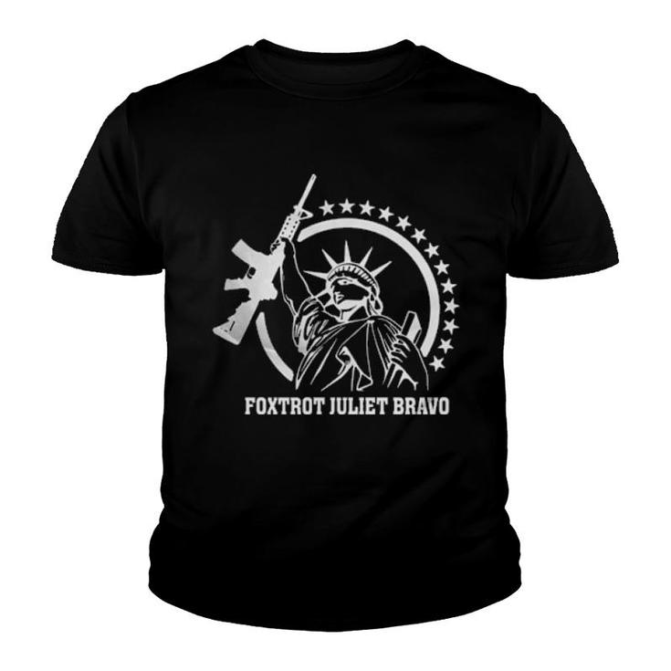 Statue Of Liberty Foxtrot Juliet Bravo Sweater Youth T-shirt