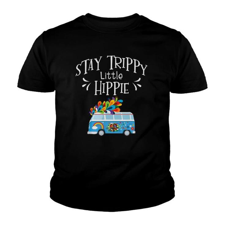 Stay Trippy Little Hippie Peace Love And Freedom 70S Van Youth T-shirt