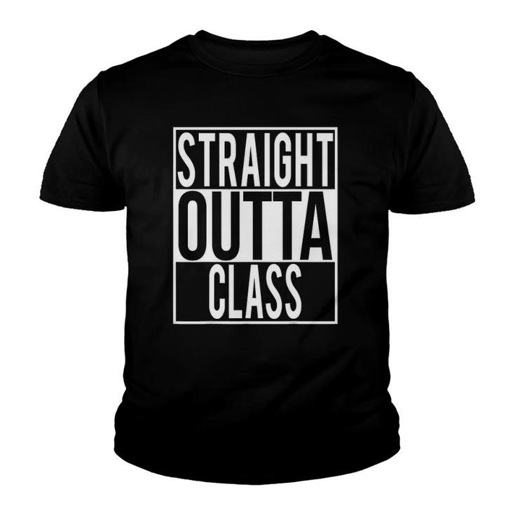 Straight Outta Class Students Teacher Youth T-shirt