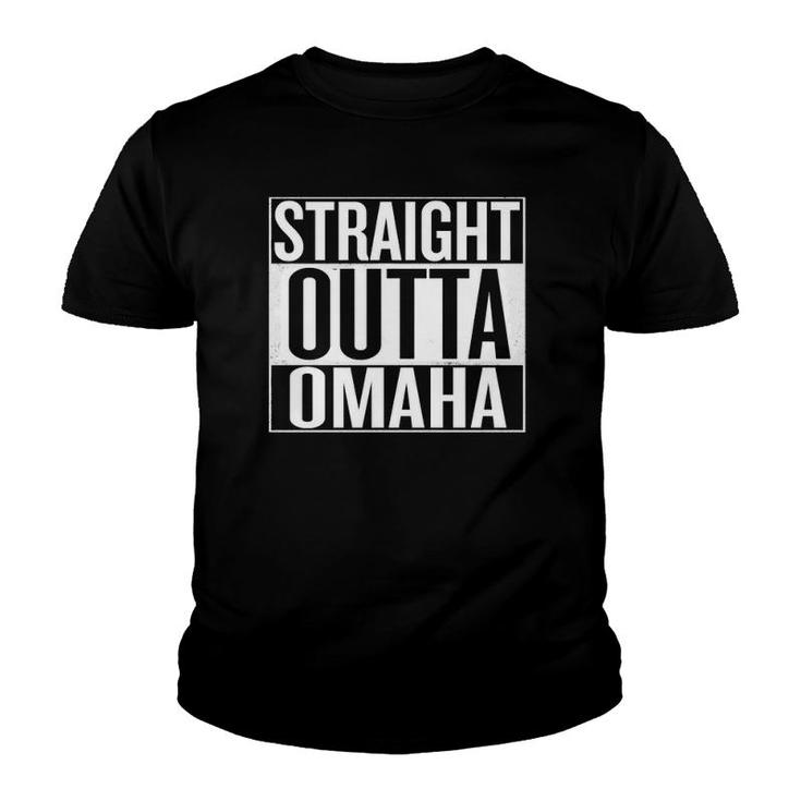 Straight Outta Omaha Nebraska Gift Youth T-shirt