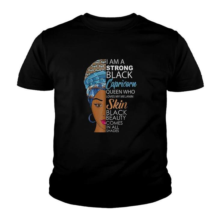 Strong Black Melanin Queen Youth T-shirt