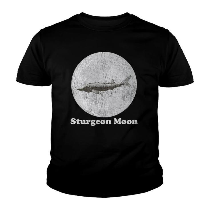 Sturgeon Moon Astrology Full Moon Space Science Moon Phase Youth T-shirt