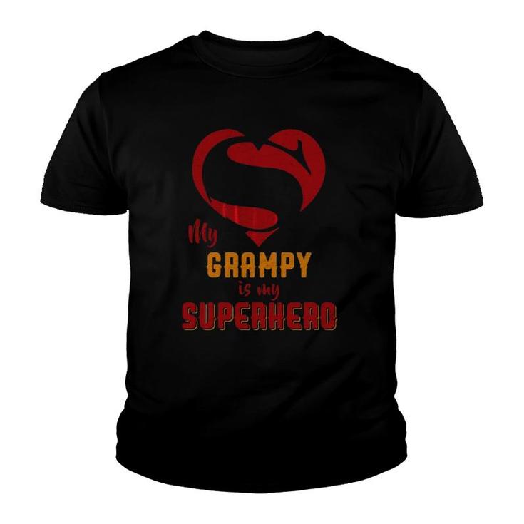 Super Grampy Superhero Grampy Gift Mother Father Day Youth T-shirt