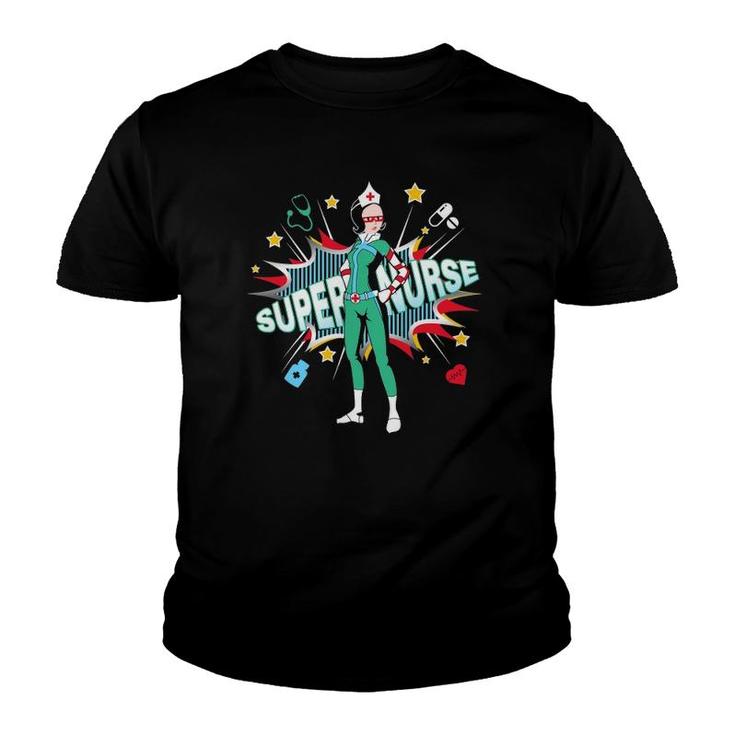 Super Nurse  Best Superhero Funny Rn Nurse Youth T-shirt