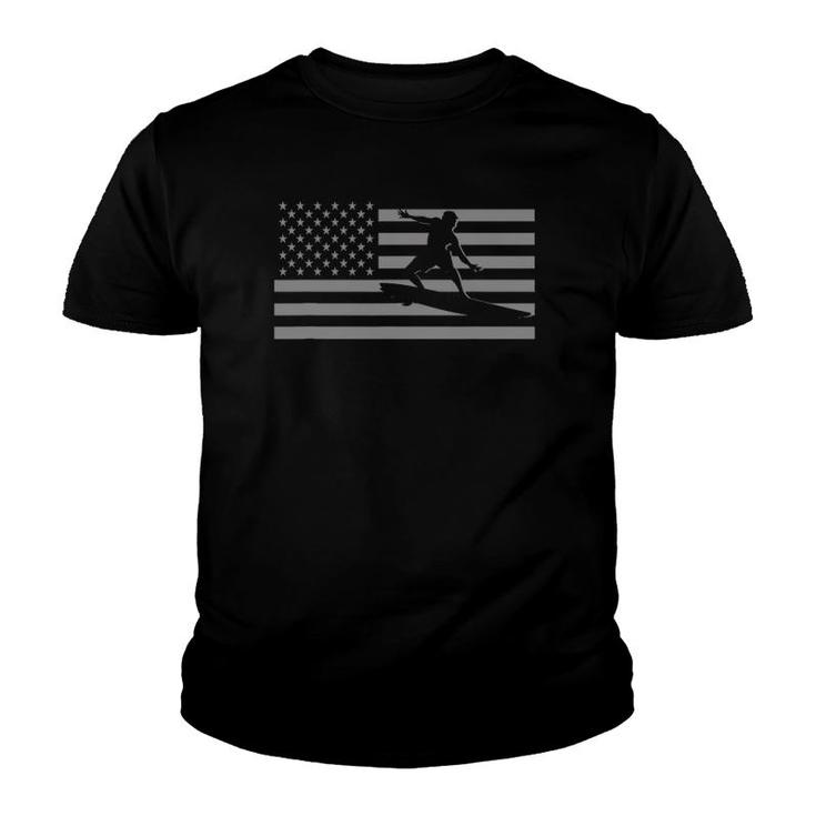 Surfing S - American Flag Surf Youth T-shirt