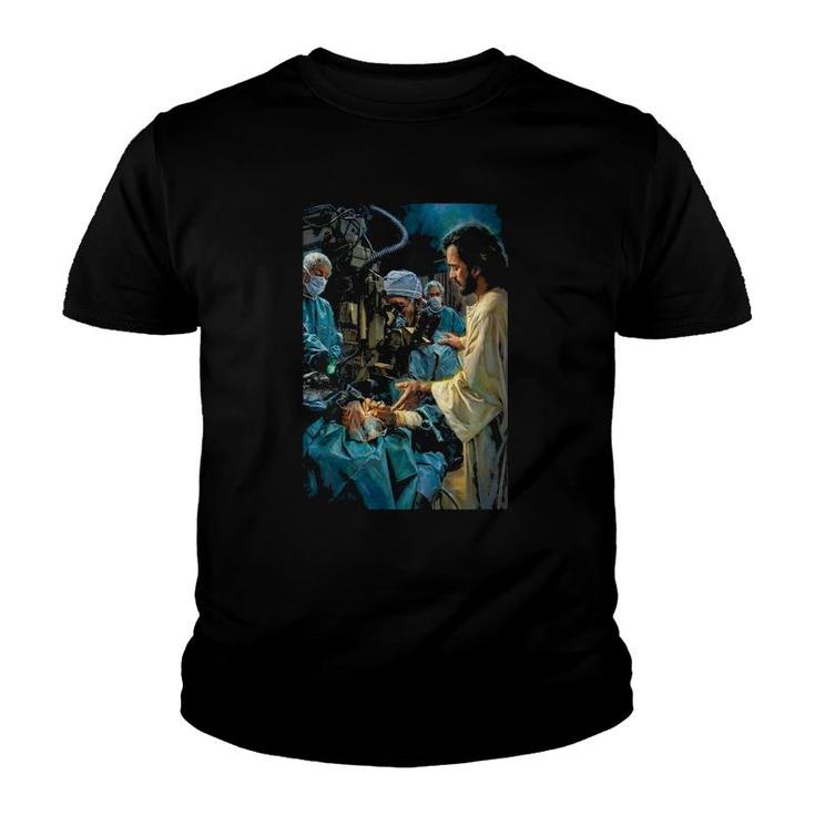 Surgeon Poster God Cover And Bless The Surgeon Youth T-shirt
