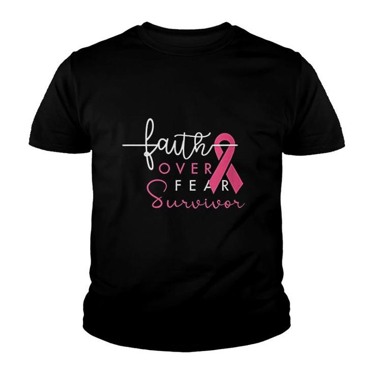 Survivor Faith Over Fear Gift For Women Youth T-shirt