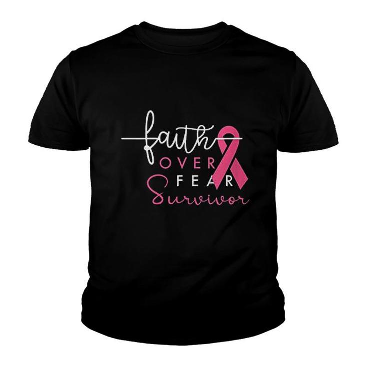 Survivor Faith Over Fear Gift Youth T-shirt