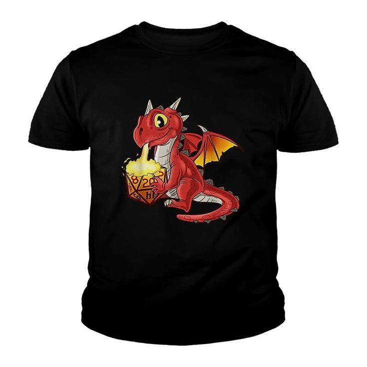 Tabletop Gaming Gift  Dragon Dice Rpg Dragons D20 Youth T-shirt