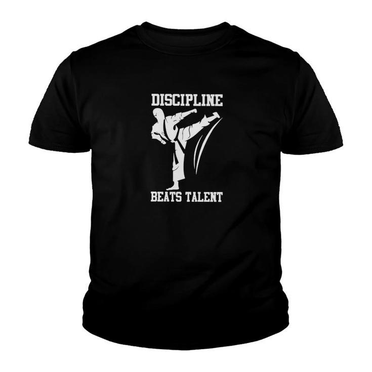Taekwondo Discipline Beats Talent Youth T-shirt