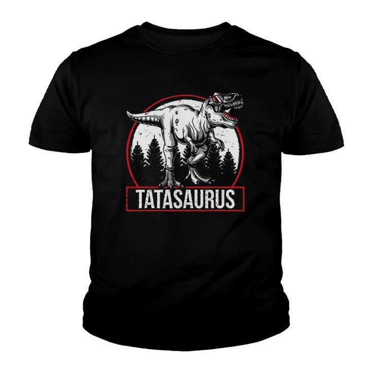 Tatasaurus Dinosaur Tata Saurus Father's Day Youth T-shirt