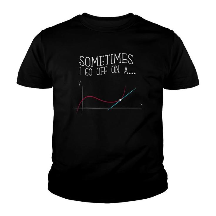Teacher Gifts For Men Math Gifts For Math Teachers Tangent Youth T-shirt