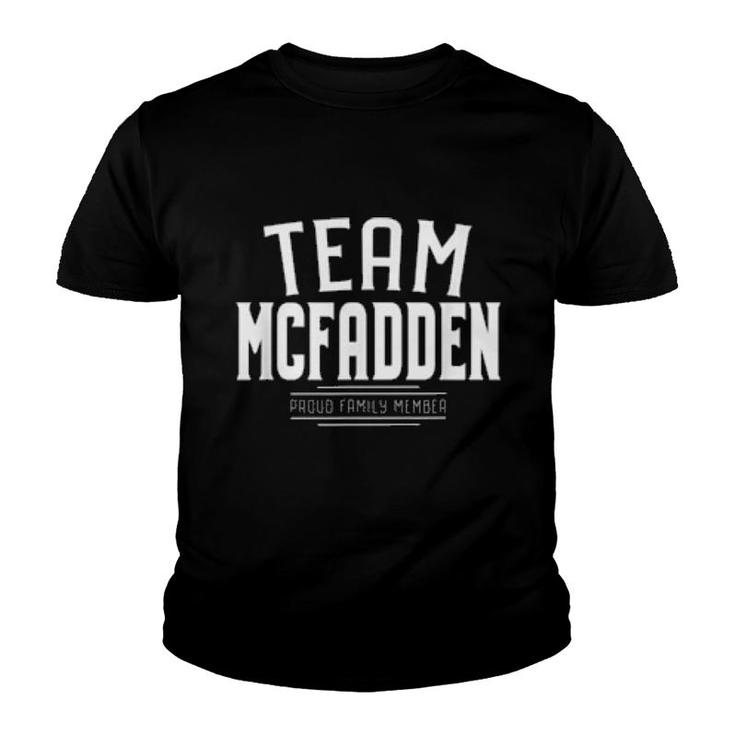 Team Mcfadden Last Name Family Surname  Youth T-shirt
