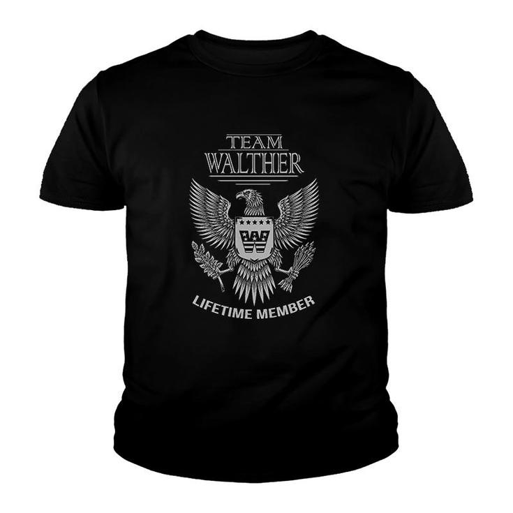 Team Walther Lifetime Member Family Surname Youth T-shirt Team Walther Lifetime Member Family Surname Youth T-shirt