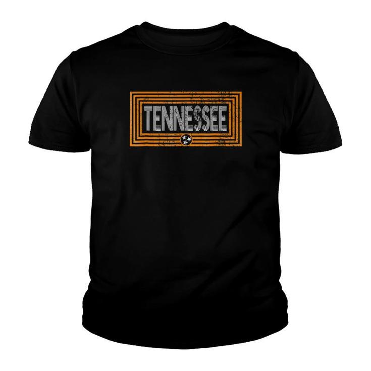 Tennessee  Orange State Flag Distressed Vintage Youth T-shirt
