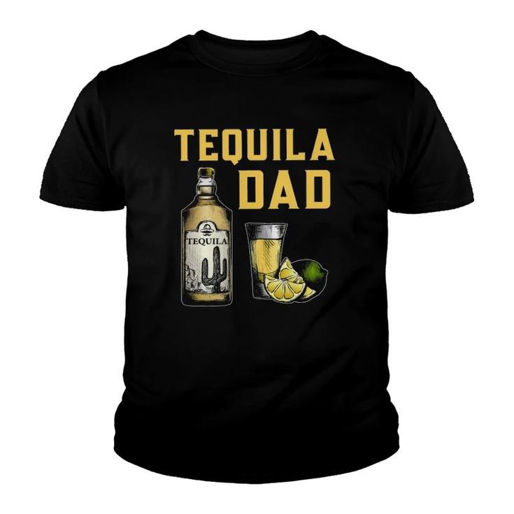 Tequila Dad Mexican Drinker Father's Day Youth T-shirt