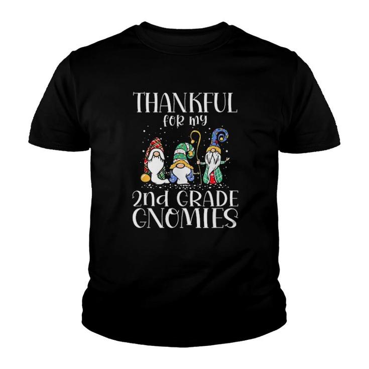 Thankful For My 2Nd Grade Gnomies Thanksgiving Teacher Tee  Youth T-shirt