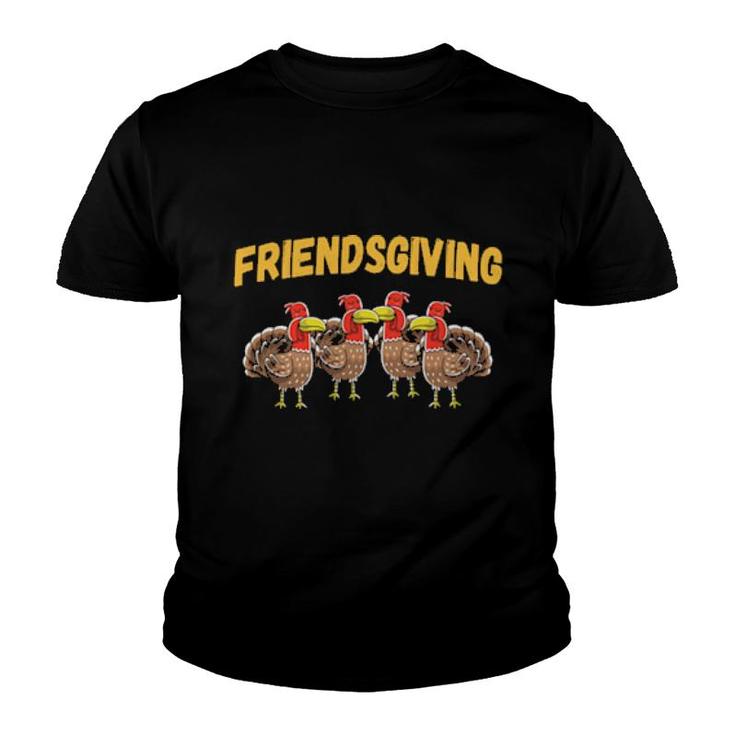 Thanksgiving 2021 Friendsgiving Turkeys Party Group Costume  Youth T-shirt