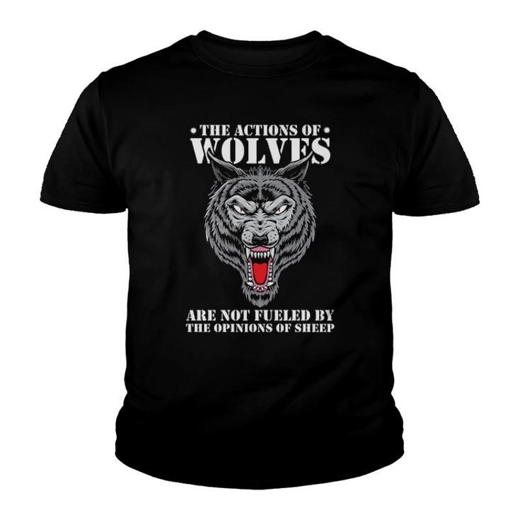 The Actions Of Wolves  Youth T-shirt