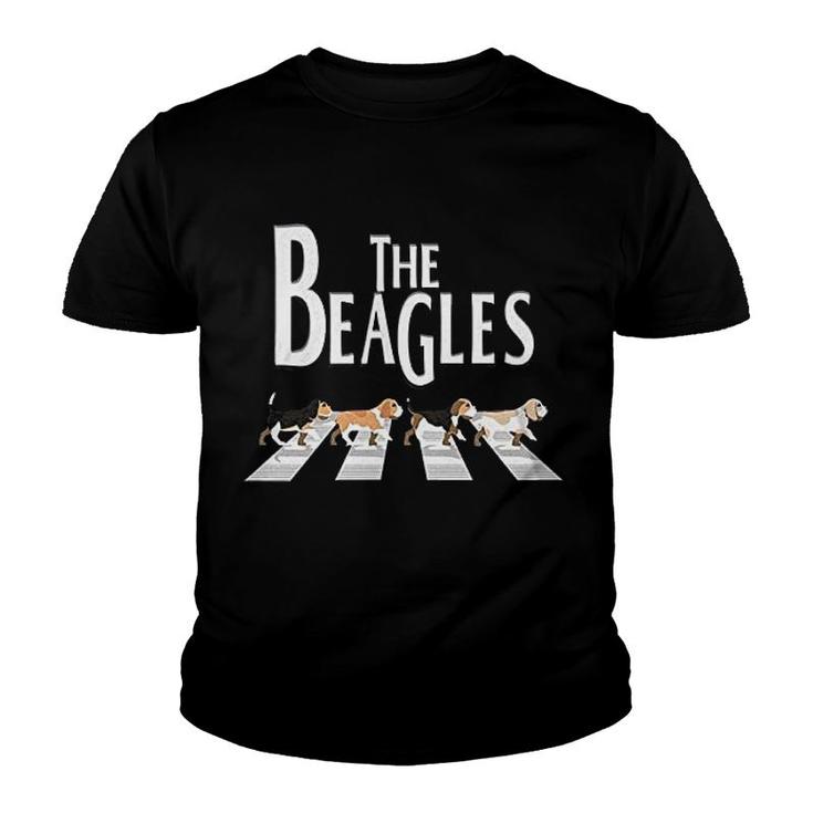 The Beagles Walking Funny Youth T-shirt