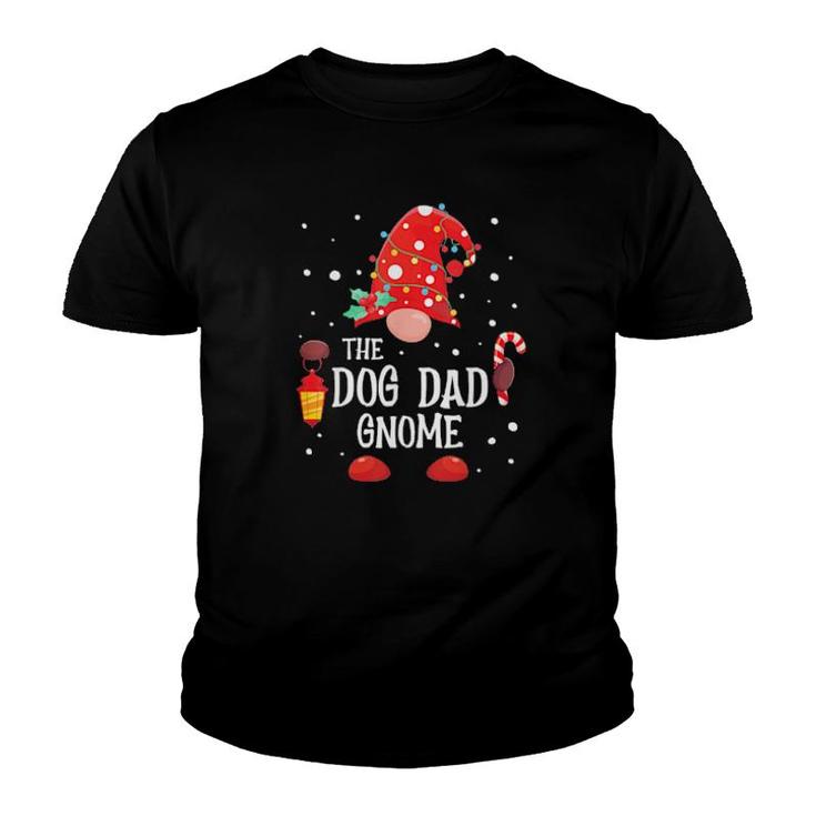 The Dog Dad Gnome Matching Family Christmas Gnome Pajama Tee  Youth T-shirt