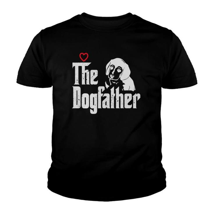 The Dogfather Beagle Dog Dad Father's Day Gift Youth T-shirt