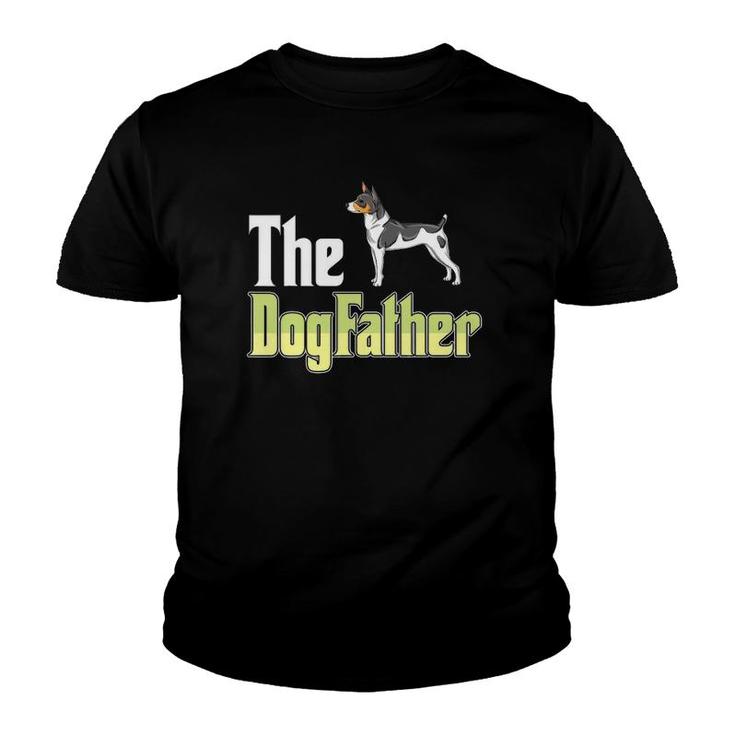 The Dogfather Rat Terrier Funny Dog Owner Father’S Day Youth T-shirt