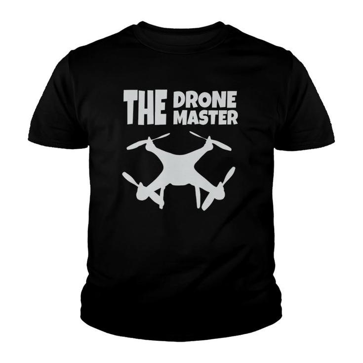 The Drone Mastergift Flying Drones Pilot Dad Son Youth T-shirt