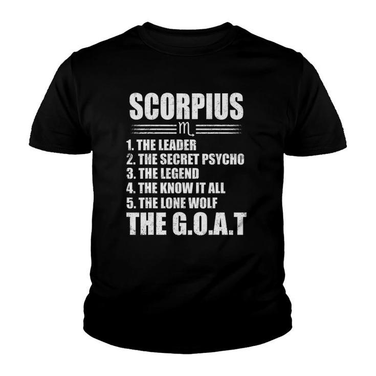 The Goat Scorpius The Leader The Secret Psycho Youth T-shirt