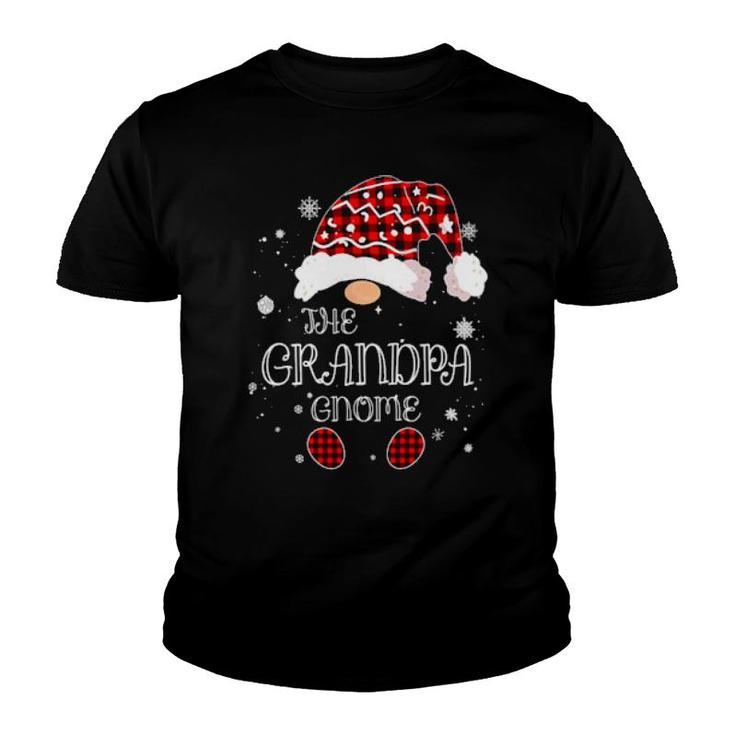 The Grandpa Gnome Xmas Matching Christmas Pajamas For Family Youth T-shirt